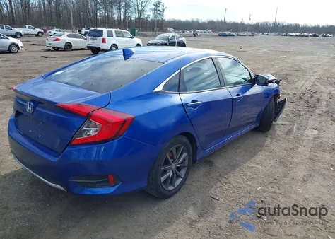 2020 Honda Civic Ex-L from USA, damaged, VIN 2HGFC1F75LH681351